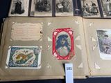 an old book with pictures of women and children on it