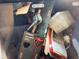 a box with a bunch of items inside of it