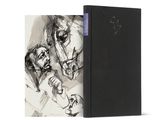 une image représentant un livre en noir et blanc sur lequel figure le dessin d'un homme et d'une femme