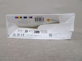 a white box that has a black and white label on it