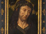 an old painting of a woman with a crown on her head