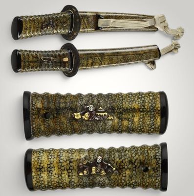three different types of knifes are shown on a white surface