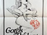 une affiche de cinéma pour le film « Corps brilliants », mettant en scène une femme tenant une rose à la main