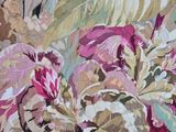 a painting of a bunch of flowers in a vase