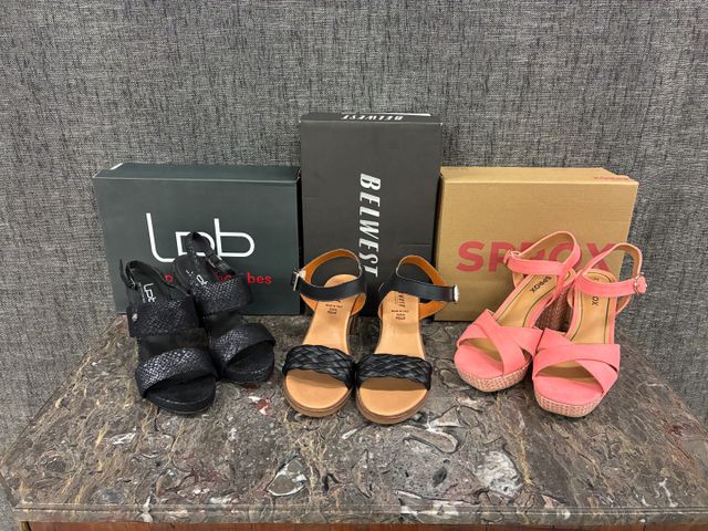 Lot de 3 paires d’escarpins, SPROX (taille : 39), BELWEST (taille...