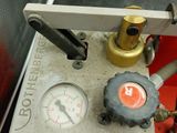 a close up view of a propanent with a gauge on it