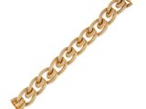un bracelet en or composé d'un maillon et d'un fermoir