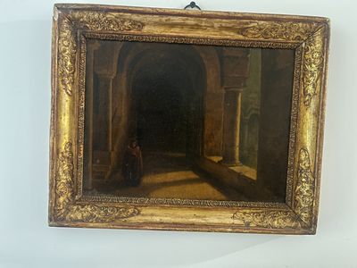 an image of a painting hanging on the wall of a room
