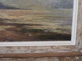 a picture of a painting of a landscape in a frame
