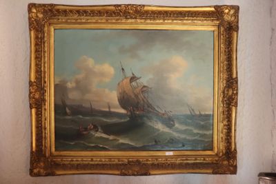 a picture of a painting hanging on the wall of a room