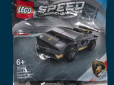 a bag of lego speed racing cars on a blue background