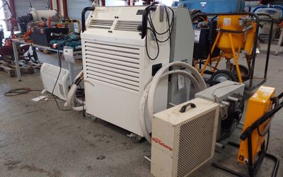 l'image d'une machine dans un garage