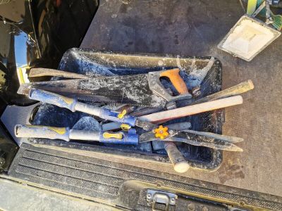 a lot of tools that are sitting in a box