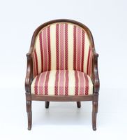 Fauteuil gondole en acajou, console d'accotoirs à enroulemen… (photo 2)