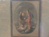 a picture of a painting on the wall of a room