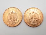 deux souverains d'or, dont l'un est un « double eagle » et l'autre un « double eagle »
