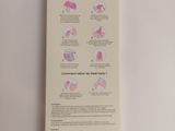 a box with instructions on how to use a toothbrush