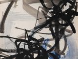 an image of a black and white painting on a piece of paper