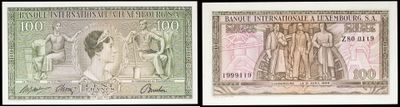 three different bank notes with a picture of a man and woman on them