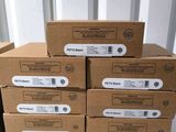 several boxes are stacked on top of each other on a table