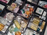 many different types of perfumes in this case