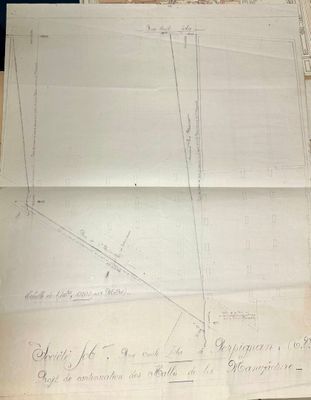a piece of paper with a drawing on it on a table
