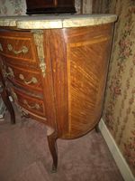 Commode rognon en bois de placage ouvrant par 3 tiroirs et s… (photo 2)