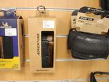 many different types of bicycle tires on display