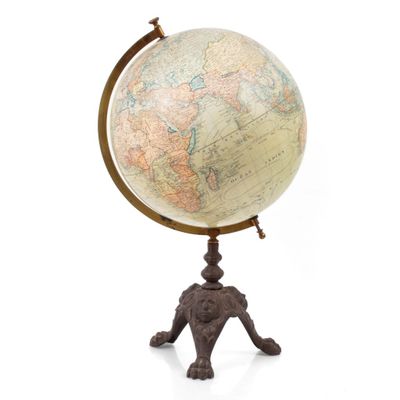 J. LEBEGUE & CIE à Paris Globe terrestre, début XXe en carto… - Photo 1