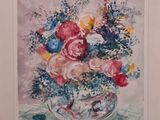 a picture of a painting of flowers in a vase