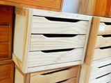 many drawers that are stacked on top of each other