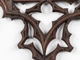 an image of a cross made out of wood on a white background