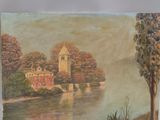 a picture of a painting on the wall of a house