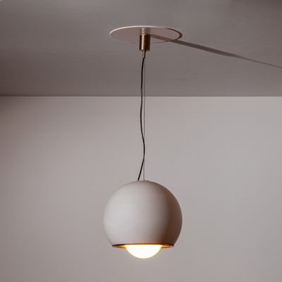 a light that is hanging from the ceiling in the room