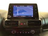 a car dashboard with a gps device on it