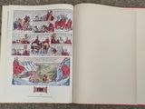 an open book with a picture of a man riding a horse