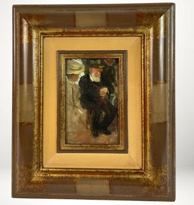 une image d'un tableau représentant une femme en robe noire