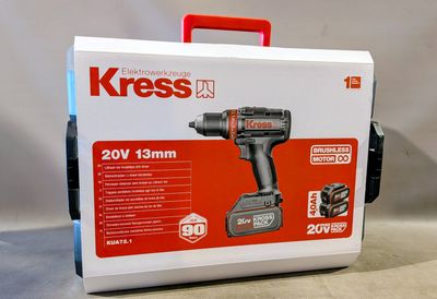 Kress Perceuse visseuse à percussion sans fil 20V, 60Nm, 2*4…