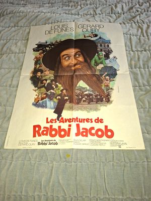 leqs aventures de Rabbi Jacob. Affiche 60 x 80 cm