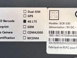 a close up of a computer keyboard with a barcode on it