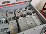 a metal box that has many different parts inside of it