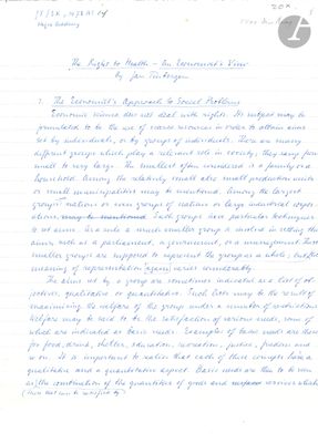 handwriting of a letter written by a man in a suit