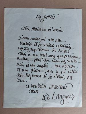 une feuille de papier sur laquelle on peut écrire