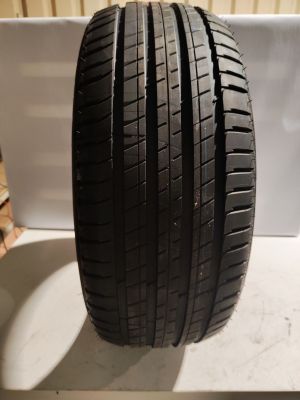 a close up of a tire on a white counter top