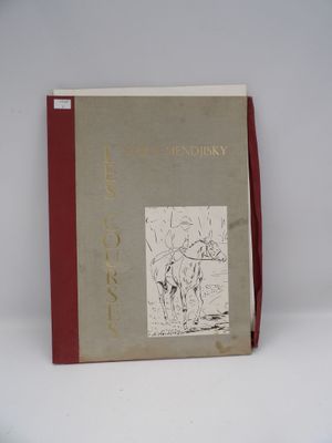 un livre avec l'image d'un homme à cheval
