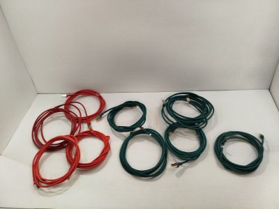 Lot de 9 - Câbles réseau RJ45 blindés - Rouge et Vert - Idéa…