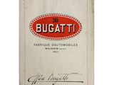 Catalogue des modèles automobiles de Bugatti, avec le logo Bugatti