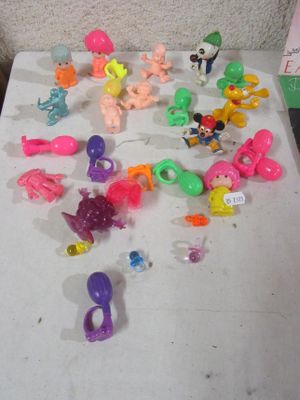 a lot of toys that are on a table