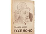 an old book with a drawing of a man wearing a hat
