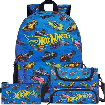hot wheels backpack and pencil case set